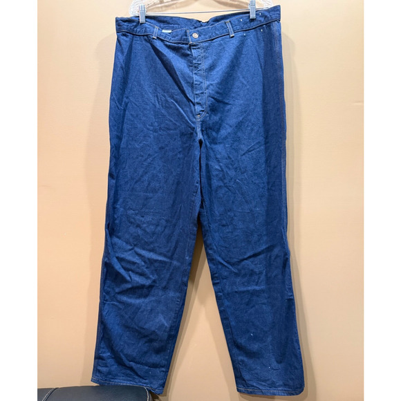 Vintage Levi Orange Tab Jeans Mens 40W 33L Baggy Diamond Logo Made In USA Rare - Picture 2 of 9